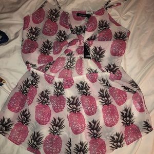 Pineapple Romper NWT
